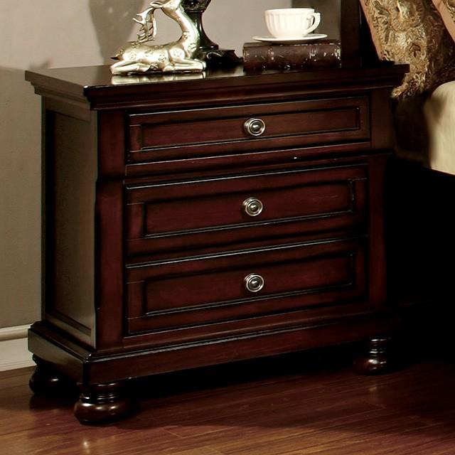 NORTHVILLE Dark Cherry Night Stand - Joseph's Furniture (East Orange, NJ)