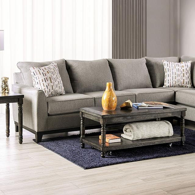 LANTWIT Sectional, Light Gray - Joseph's Furniture (East Orange, NJ)