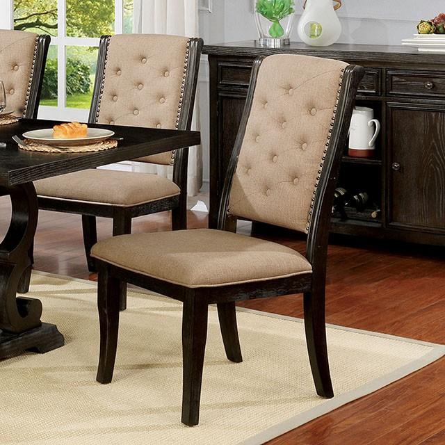 Patience Dark Walnut Side Chair (2/CTN) - Joseph's Furniture (East Orange, NJ)