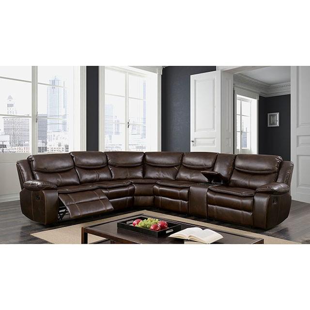 Pollux Brown Sectional - Joseph's Furniture (East Orange, NJ)