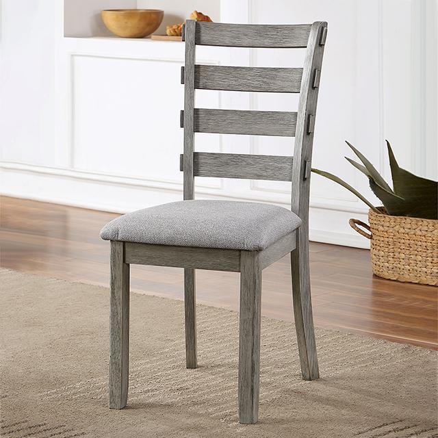LAQUILA Side Chair (2/CTN), Gray - Joseph's Furniture (East Orange, NJ)