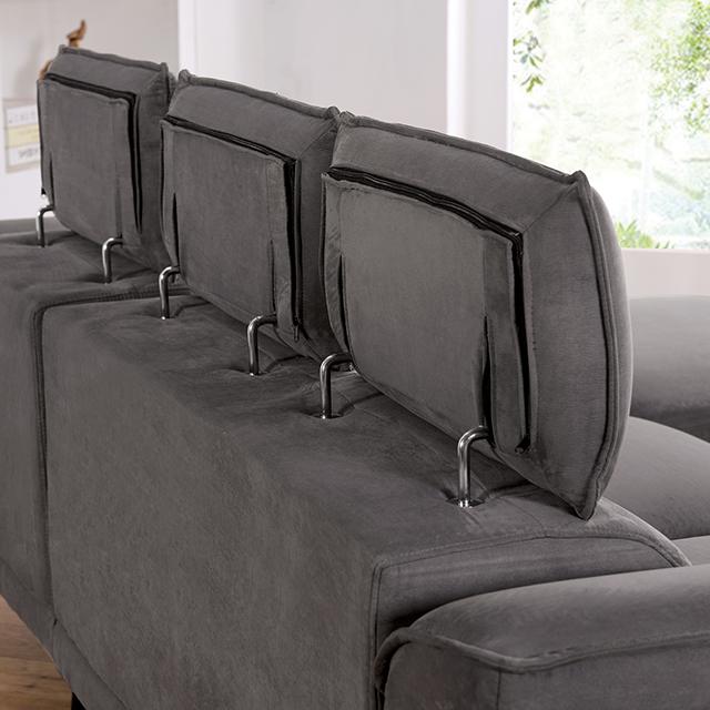 NAPANEE Sectional, Dark Gray - Joseph's Furniture (East Orange, NJ)