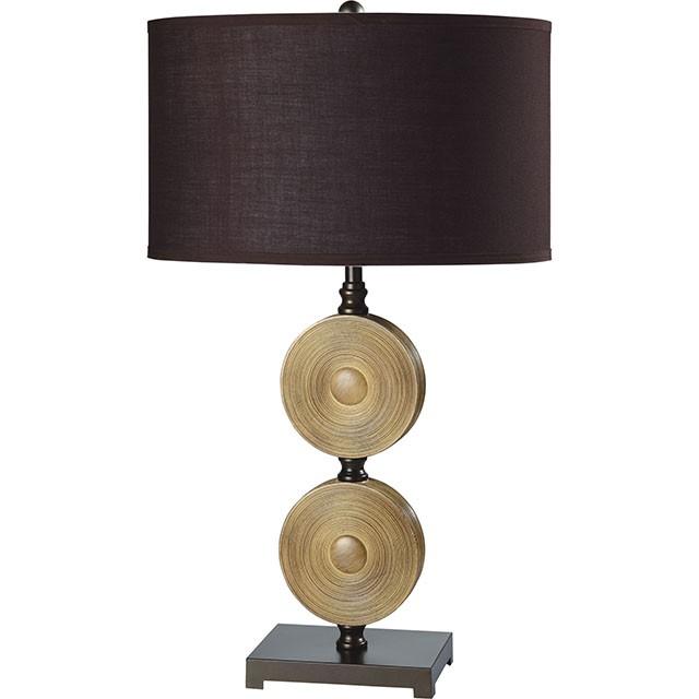 Suzy Light Caramel/Espresso 10"H Table Lamp (2/CTN) - Joseph's Furniture (East Orange, NJ)