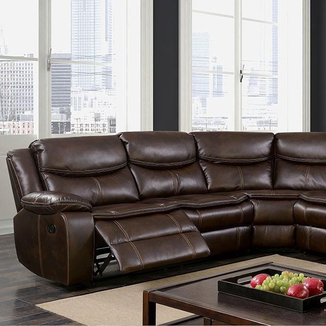 Pollux Brown Sectional - Joseph's Furniture (East Orange, NJ)