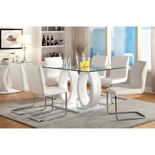 LODIA I White Dining Table - Joseph's Furniture (East Orange, NJ)