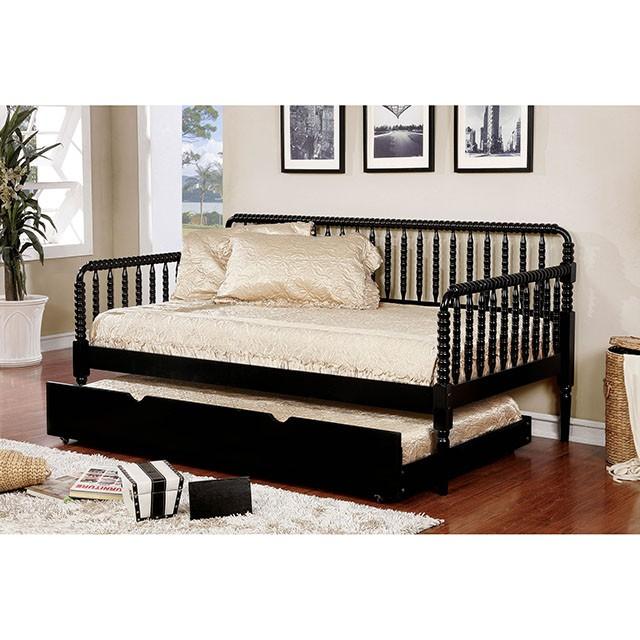 Linda Black Twin Daybed - Joseph's Furniture (East Orange, NJ)