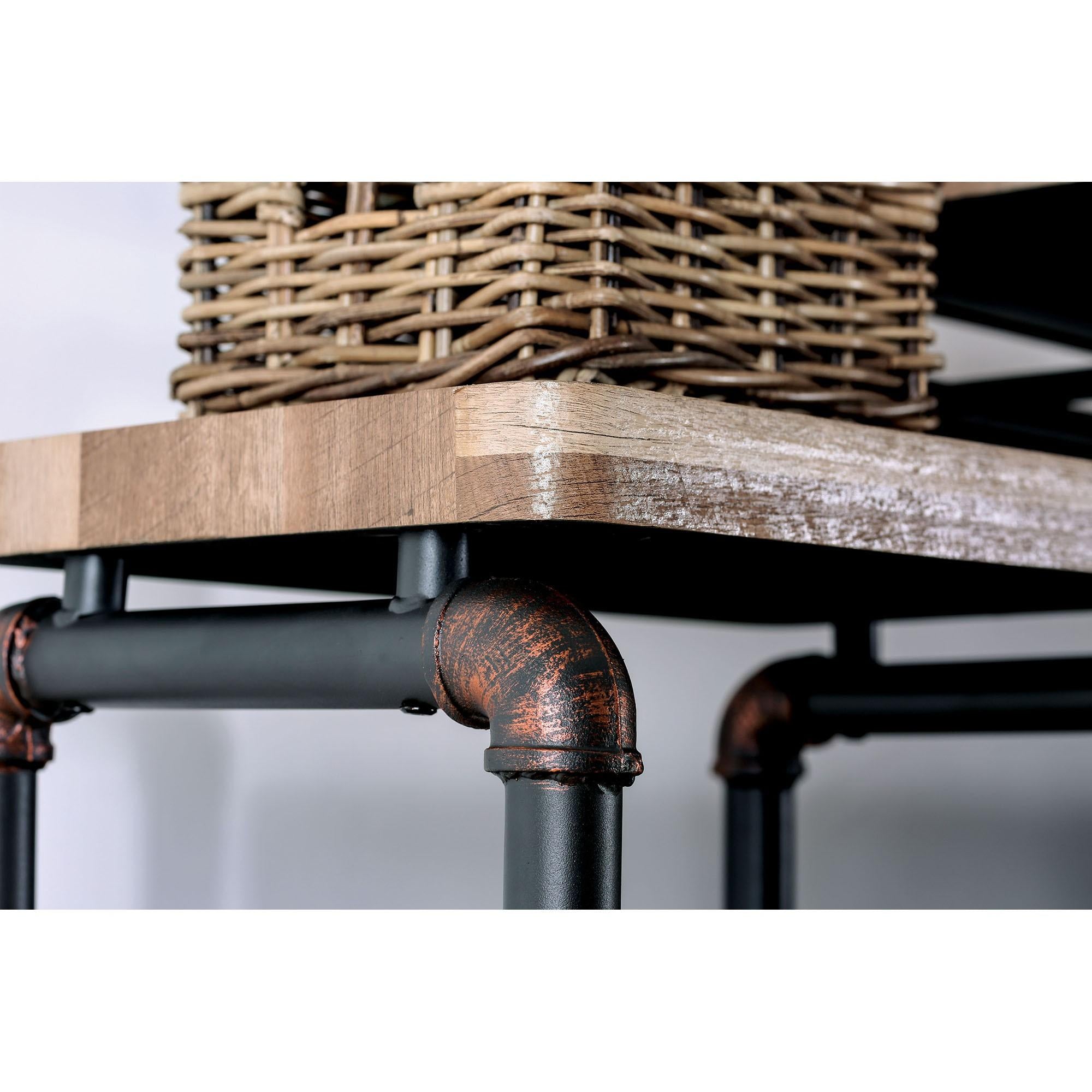 Kebbyll Antique Black/Natural Tone 60" TV Stand - Joseph's Furniture (East Orange, NJ)