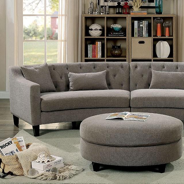 SARIN Warm Gray Sectional - Joseph's Furniture (East Orange, NJ)