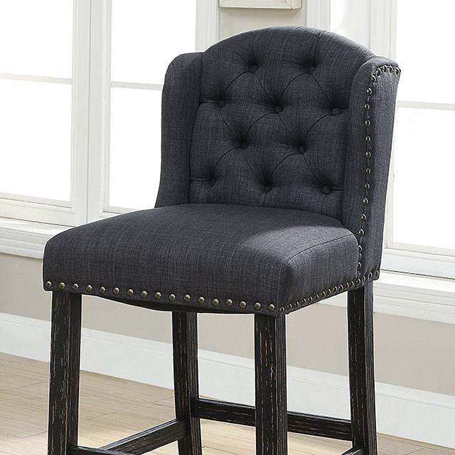 SANIA Bar Ht. Wingback Chair (2/CTN) - Joseph's Furniture (East Orange, NJ)