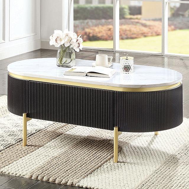 KOBLENZ Coffee Table, Dark Walnut - Joseph's Furniture (East Orange, NJ)
