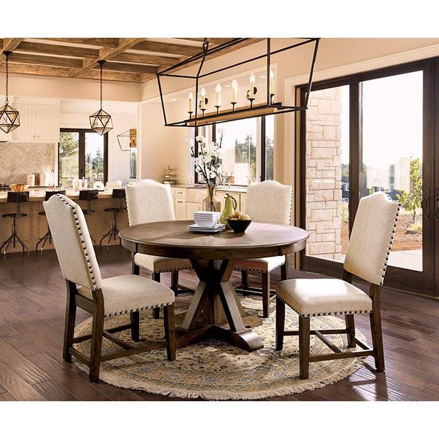 Julia Light Oak Round Dining Table - Joseph's Furniture (East Orange, NJ)