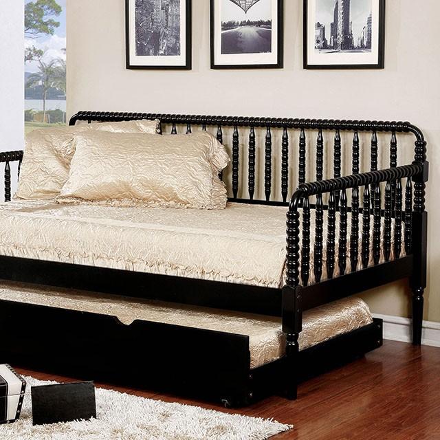 Linda Black Twin Daybed - Joseph's Furniture (East Orange, NJ)
