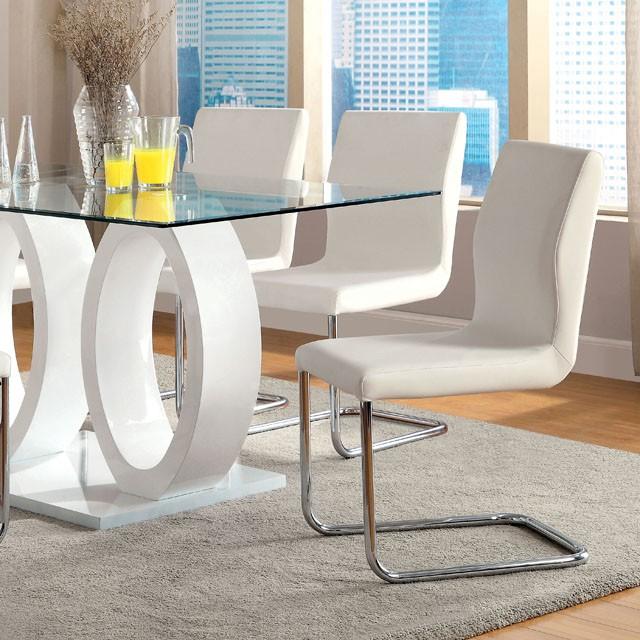 LODIA I White Dining Table - Joseph's Furniture (East Orange, NJ)