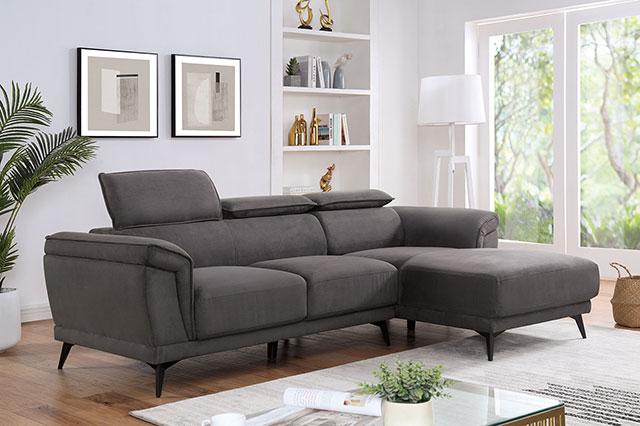NAPANEE Sectional, Dark Gray - Joseph's Furniture (East Orange, NJ)