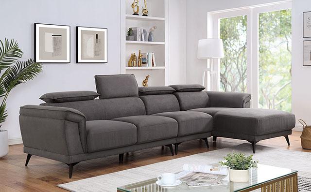 NAPANEE Sectional, Dark Gray - Joseph's Furniture (East Orange, NJ)
