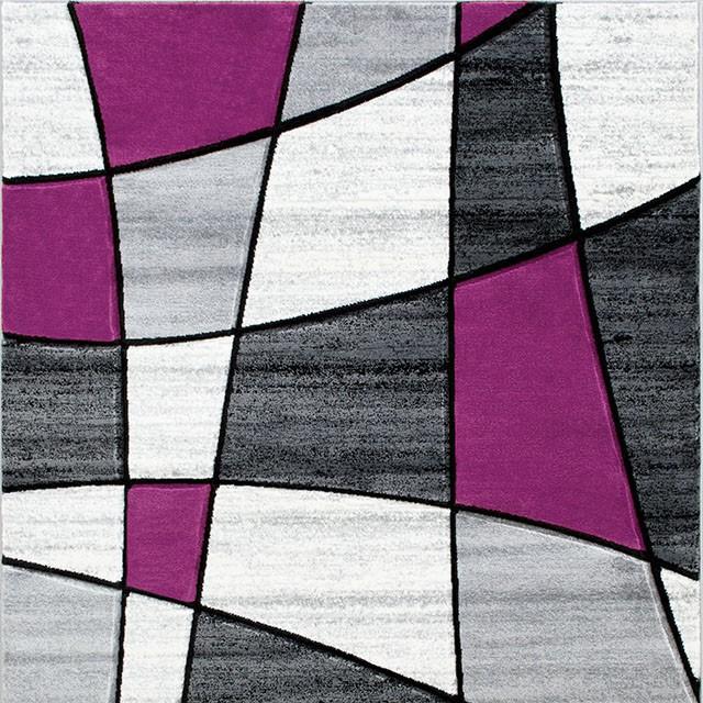 Niksar Gray/Purple 5' X 7' Area Rug - Joseph's Furniture (East Orange, NJ)