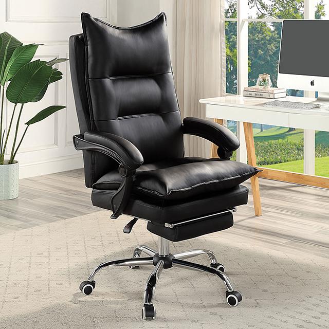 PERCE Office Chair, Black - Joseph's Furniture (East Orange, NJ)