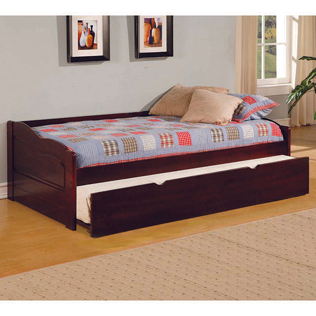 Sunset Cherry Daybed w/ Trundle, Cherry - Joseph's Furniture (East Orange, NJ)