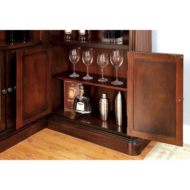 VOLTAIRE Dark Cherry Curio - Joseph's Furniture (East Orange, NJ)