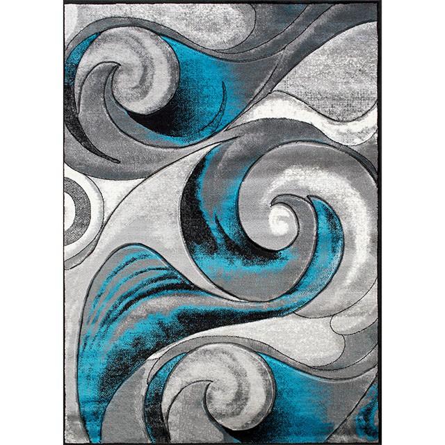 Niksar Turquoise 5' X 7' Area Rug - Joseph's Furniture (East Orange, NJ)