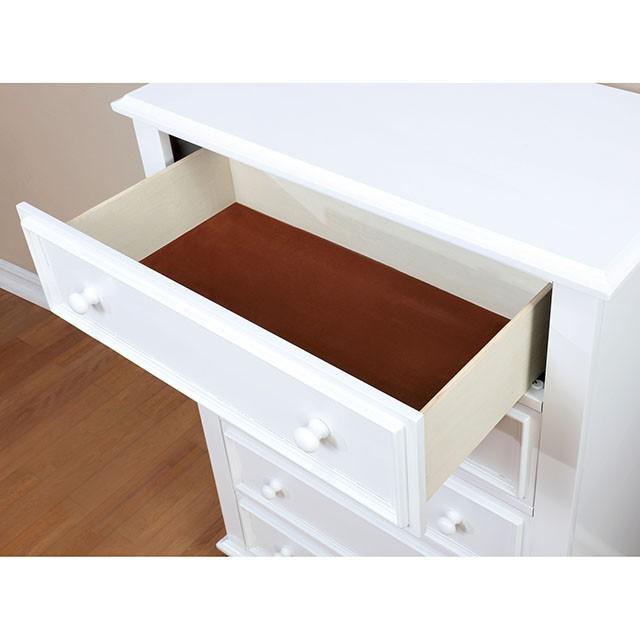 OLIVIA White Chest - Joseph's Furniture (East Orange, NJ)