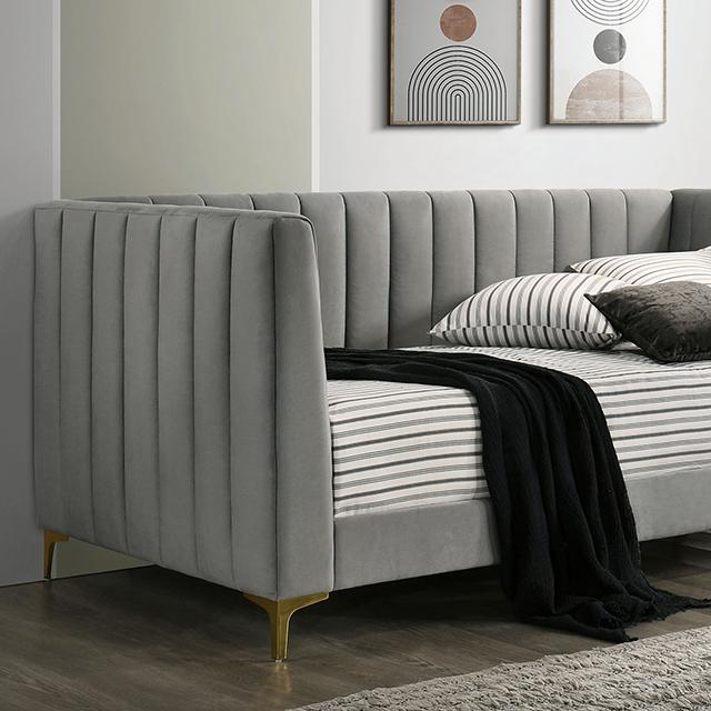 NEOMA Twin Daybed, Light Gray - Joseph's Furniture (East Orange, NJ)