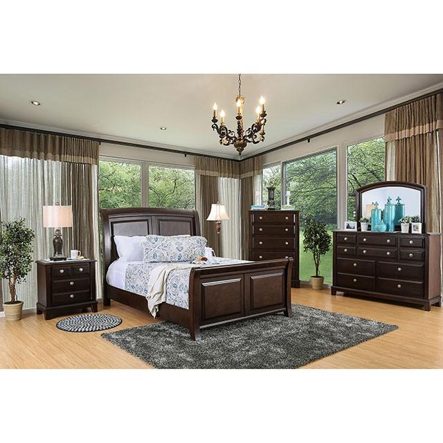 Litchville Brown Cherry Cal.King, E.King, & Queen Bed - Joseph's Furniture (East Orange, NJ)