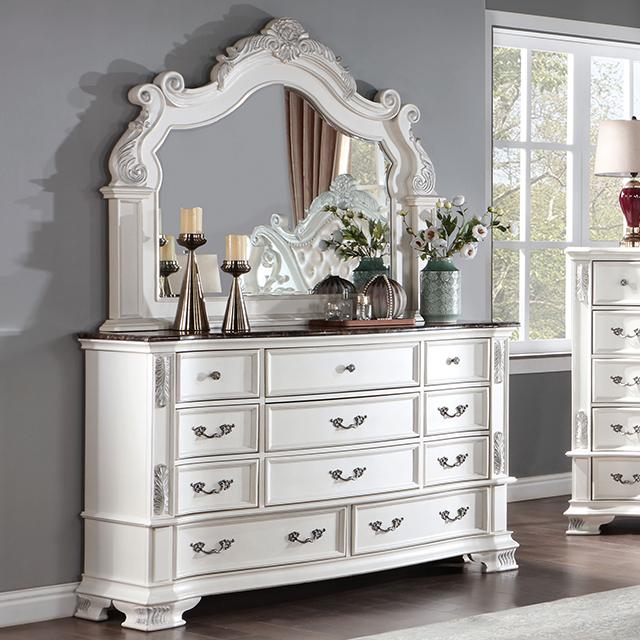 ESPARANZA Dresser, Pearl White - Joseph's Furniture (East Orange, NJ)