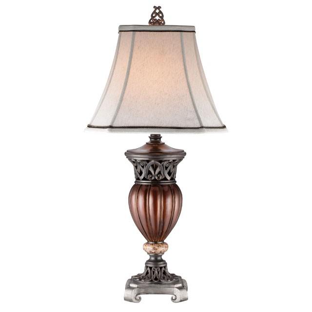 Luna Glossy Brown Table Lamp (2/CTN) - Joseph's Furniture (East Orange, NJ)