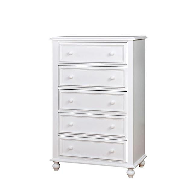 OLIVIA White Chest - Joseph's Furniture (East Orange, NJ)