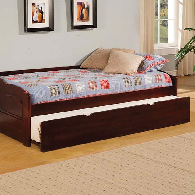 Sunset Cherry Daybed w/ Trundle, Cherry - Joseph's Furniture (East Orange, NJ)