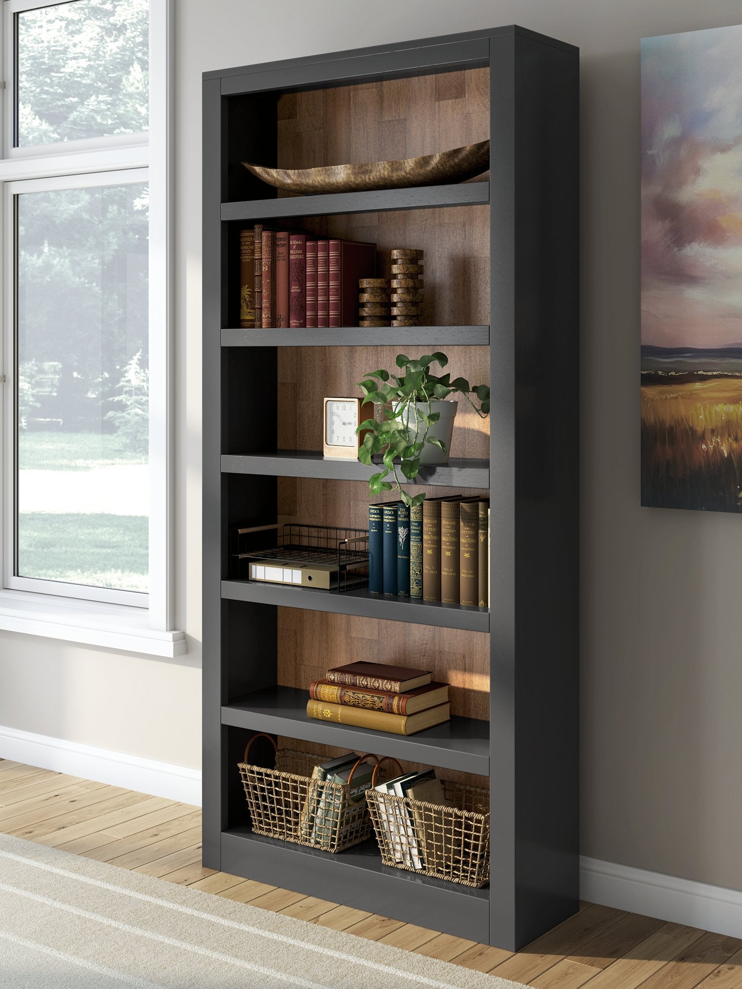 Wildenauer 75" Bookcase - Joseph's Furniture (East Orange, NJ)