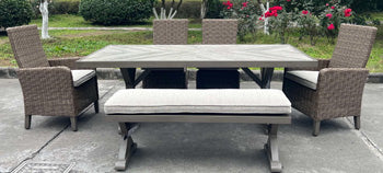 Laguna Heights Outdoor Dining Table - Joseph's Furniture (East Orange, NJ)