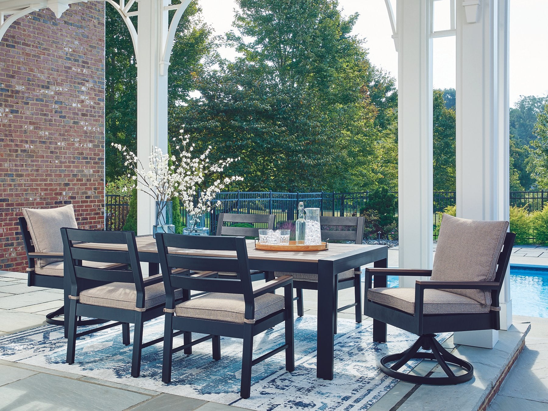 East Beach Outdoor Dining Set - Joseph's Furniture (East Orange, NJ)