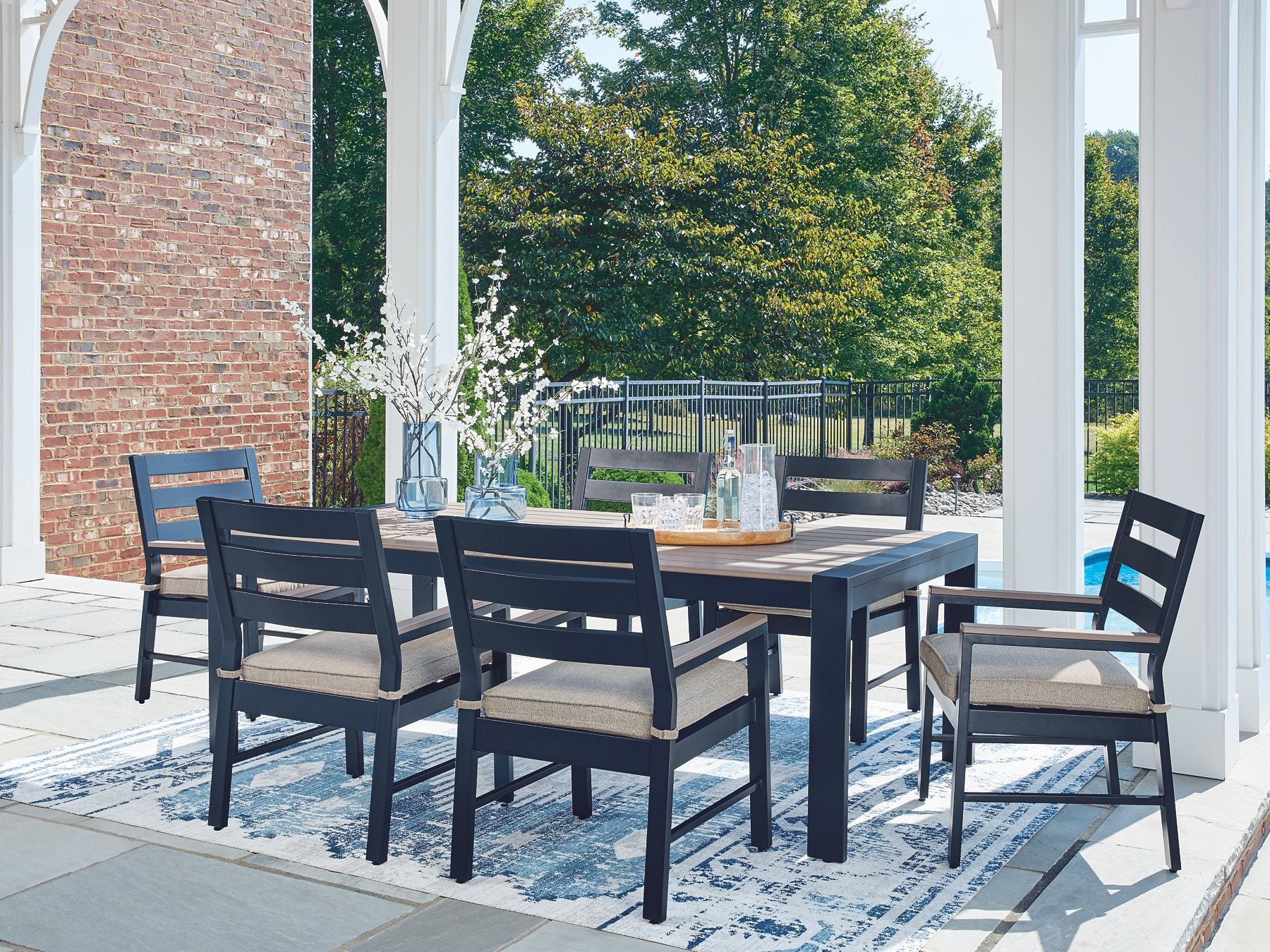 East Beach Outdoor Dining Set - Joseph's Furniture (East Orange, NJ)