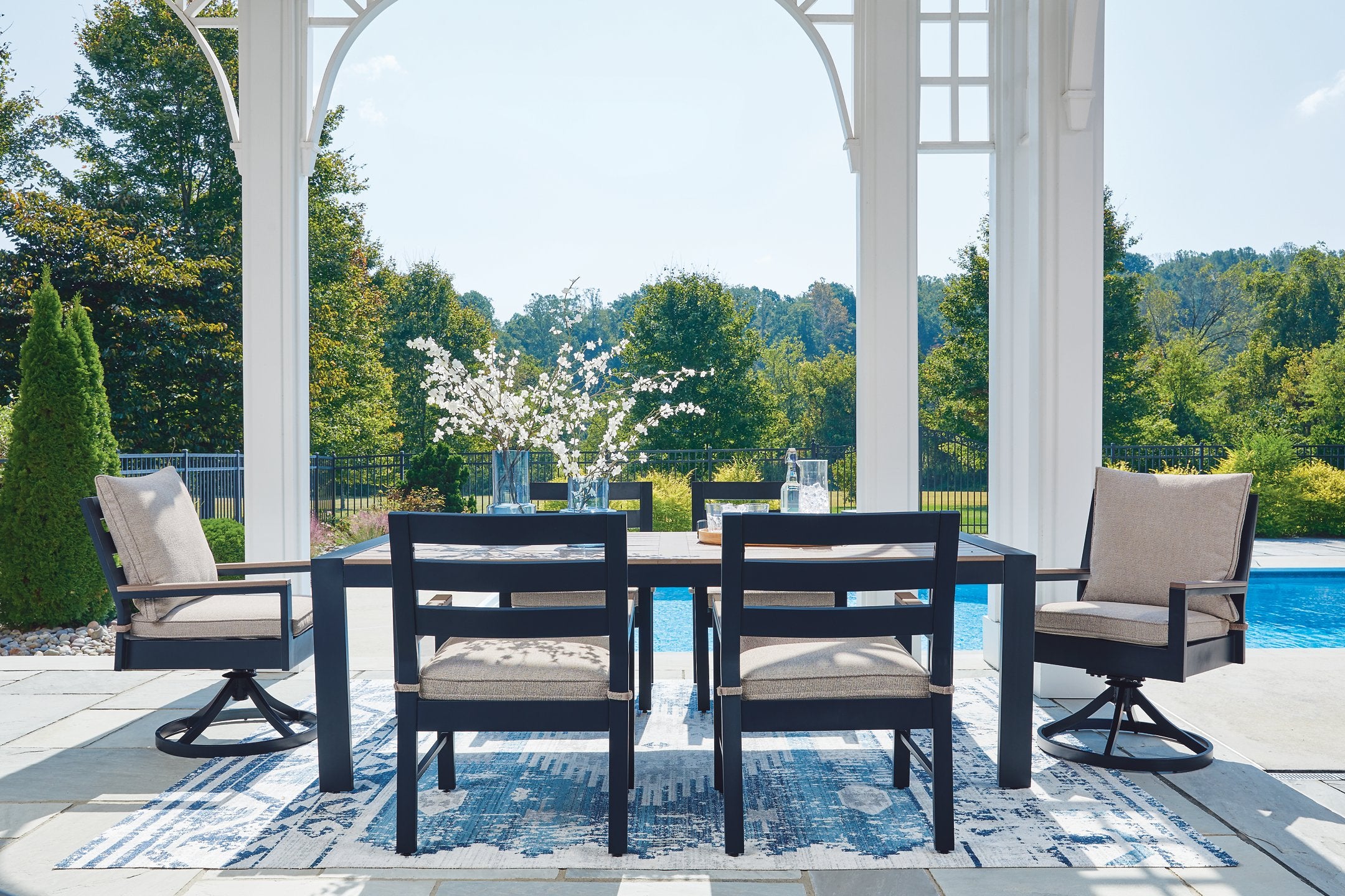 East Beach Outdoor Dining Set - Joseph's Furniture (East Orange, NJ)