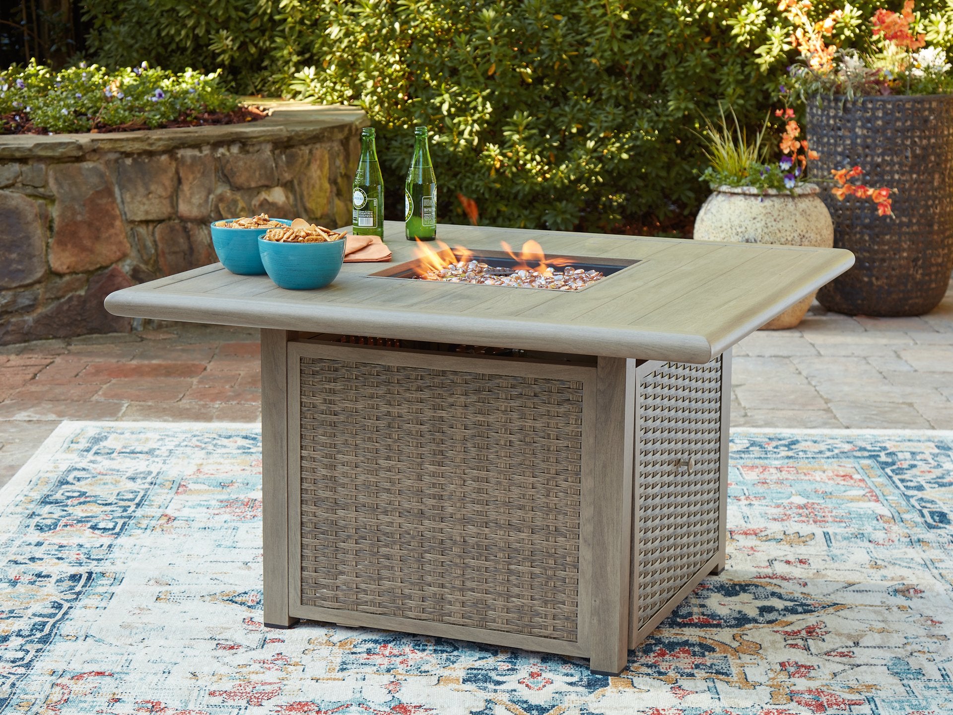 Cliff Trails Fire Pit Table - Joseph's Furniture (East Orange, NJ)