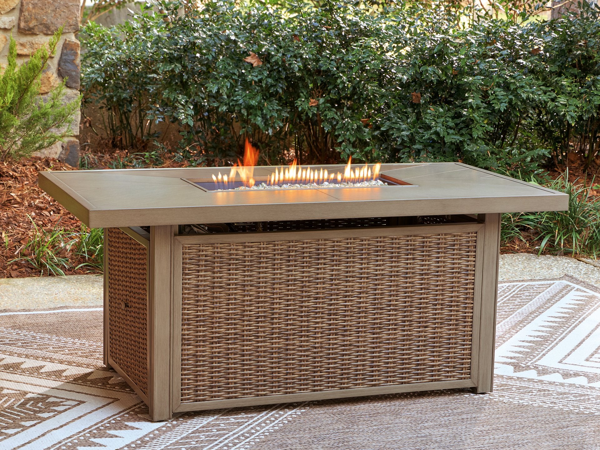 Laguna Heights Outdoor Fire Pit Table - Joseph's Furniture (East Orange, NJ)