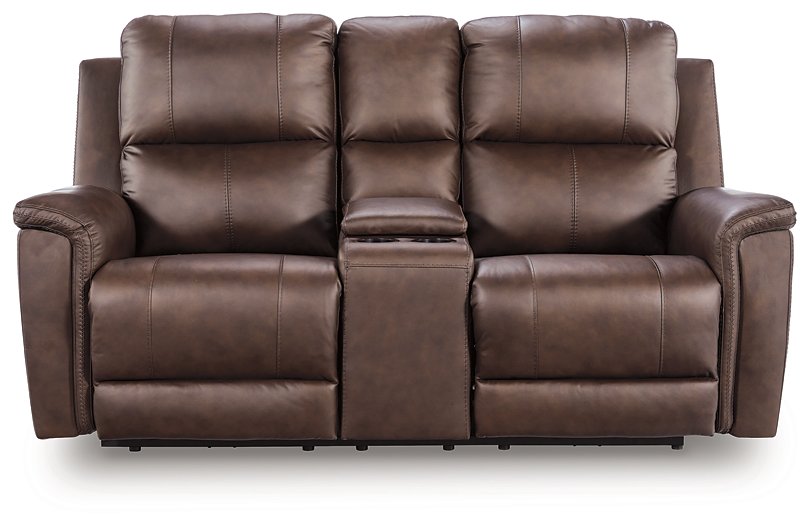 Bleckley Power Reclining Loveseat with Console - Joseph's Furniture (East Orange, NJ)