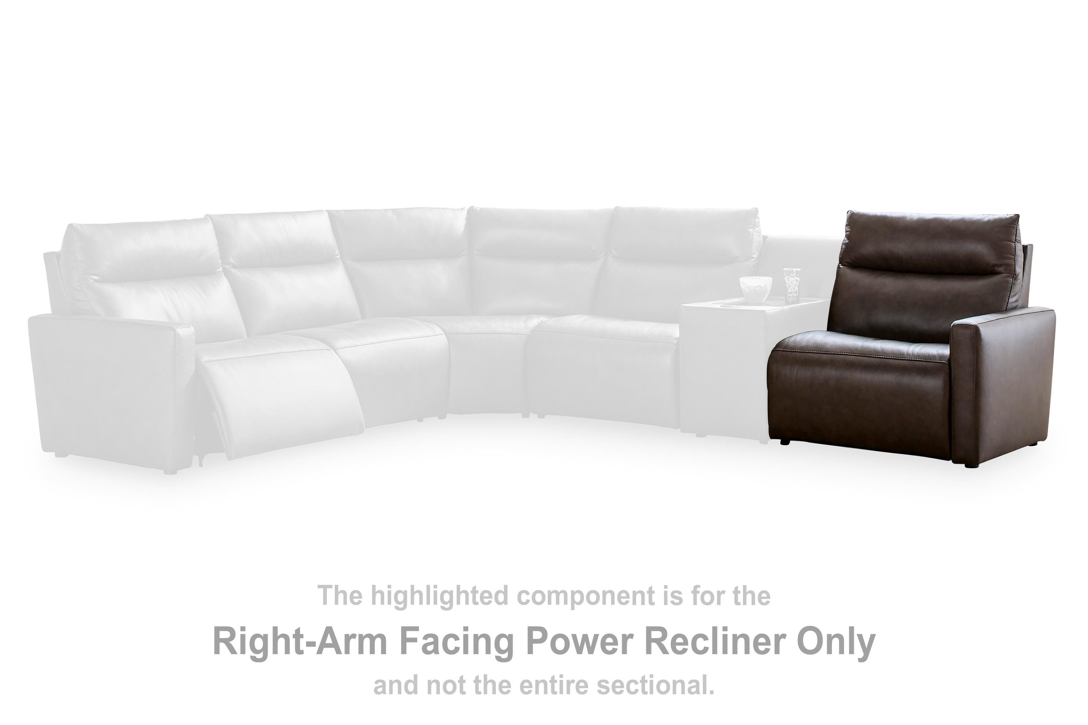 ModZ Power Reclining Sectional with Audio Console