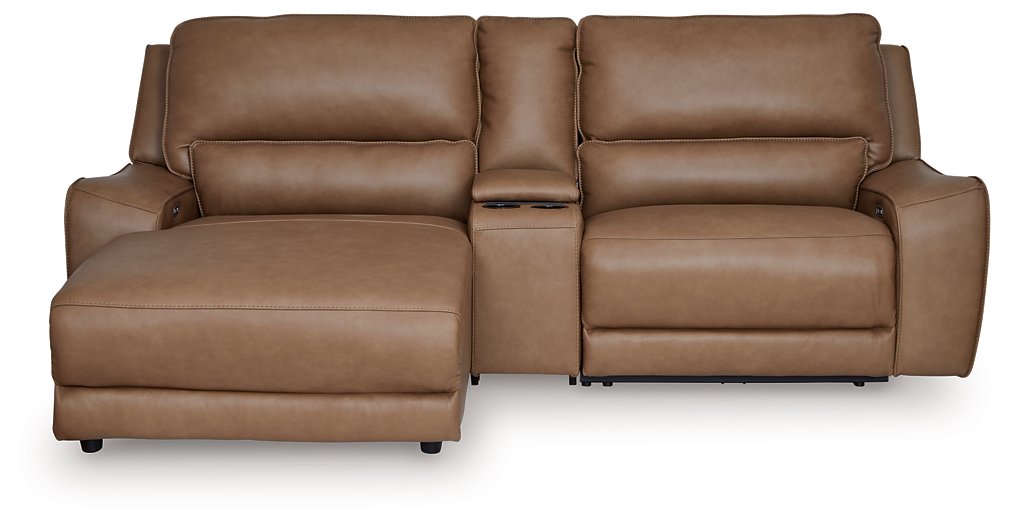 DeepWakes Power Reclining Sectional with Chaise - Joseph's Furniture (East Orange, NJ)