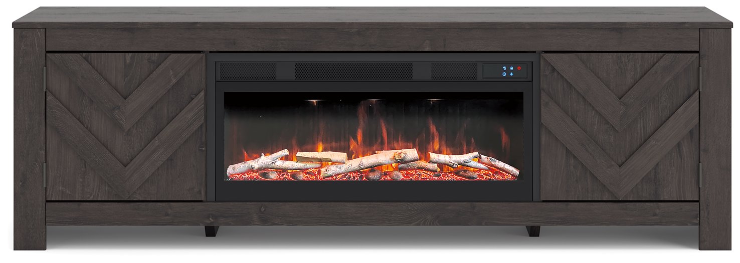 Cayboni 71" TV Stand with Electric Fireplace - Joseph's Furniture (East Orange, NJ)