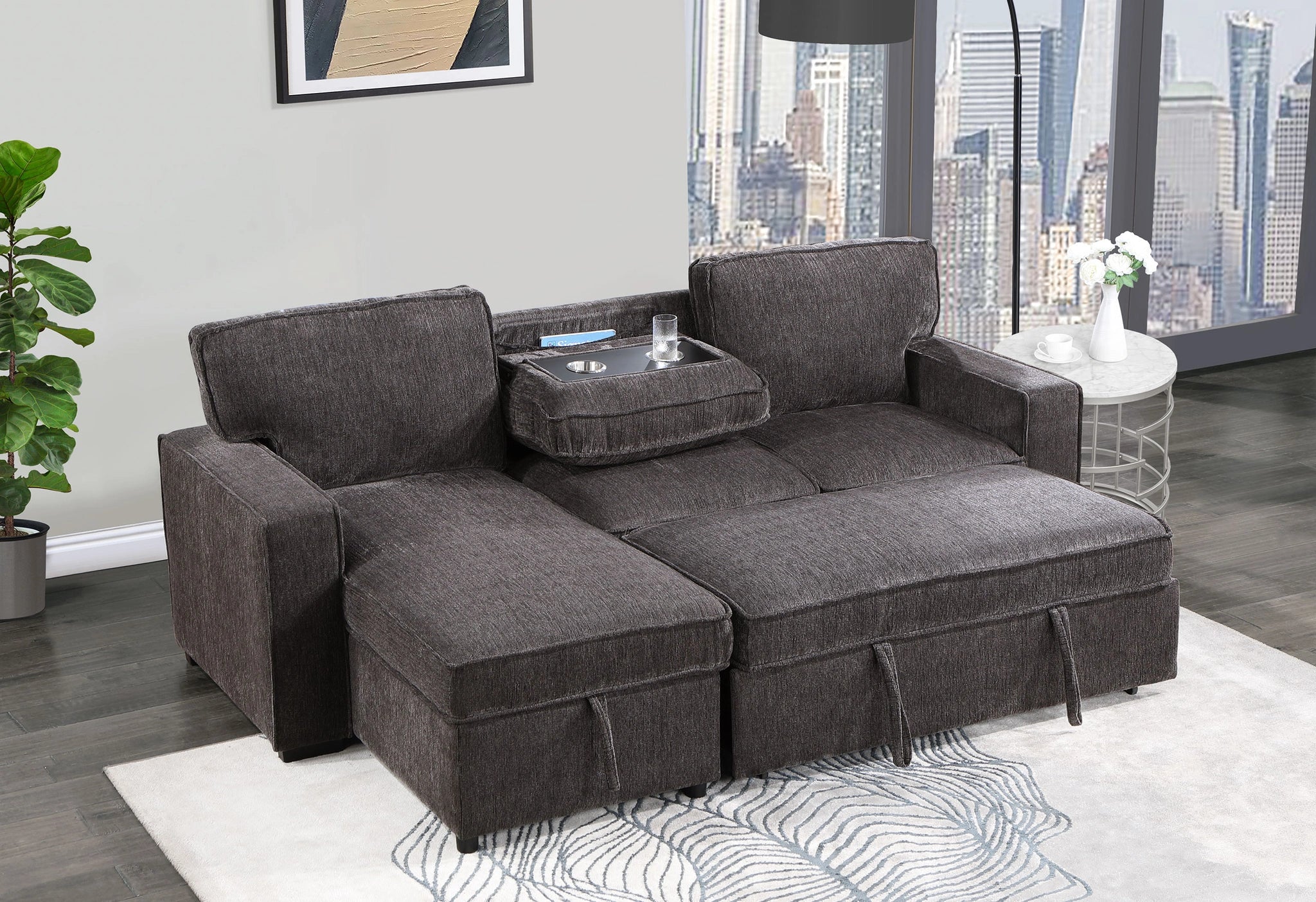 U0203 Reversible Pull Out Sofa Bed
