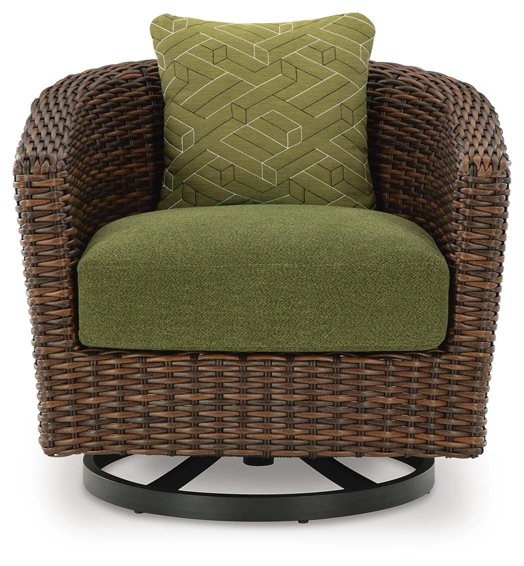 Horizon Hall Outdoor Swivel Lounge Chair with Cushion