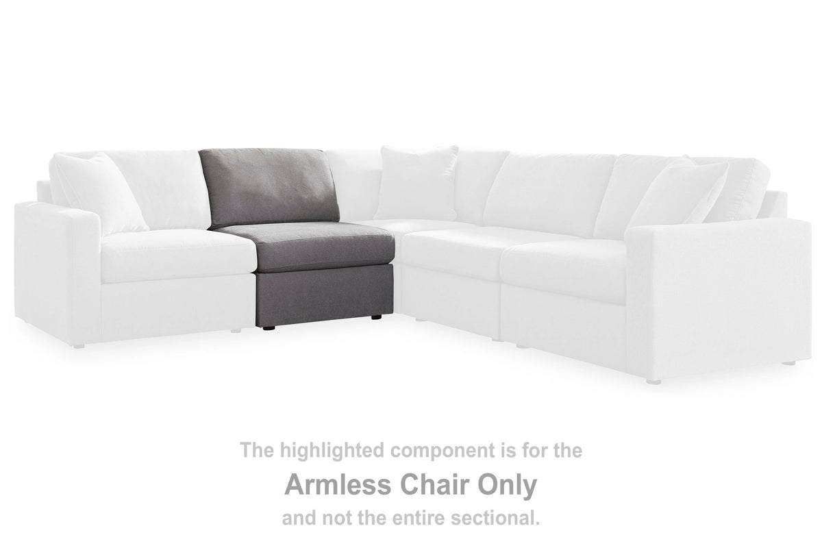 Modmax Balanced Sectional with Audio and Storage Consoles