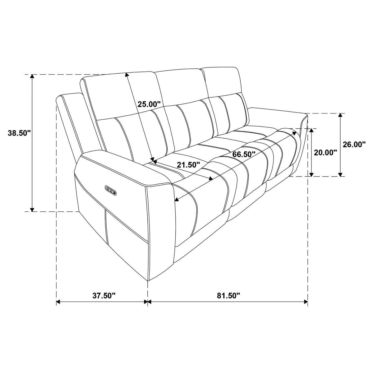Kennett Power Reclining Sofa