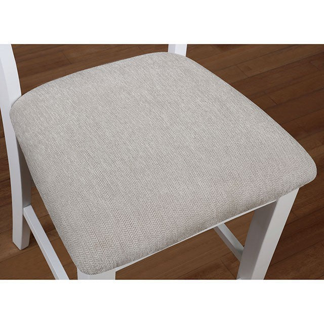 Kiana White Counter Ht. Side Chair (2/CTN) - Joseph's Furniture (East Orange, NJ)