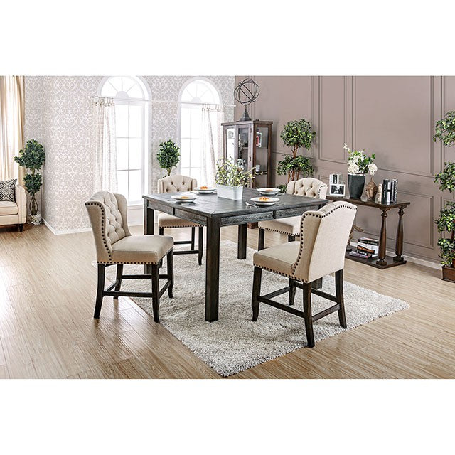 Sania 5 Pc Counter Ht Table Set Rustic - Joseph's Furniture (East Orange, NJ)