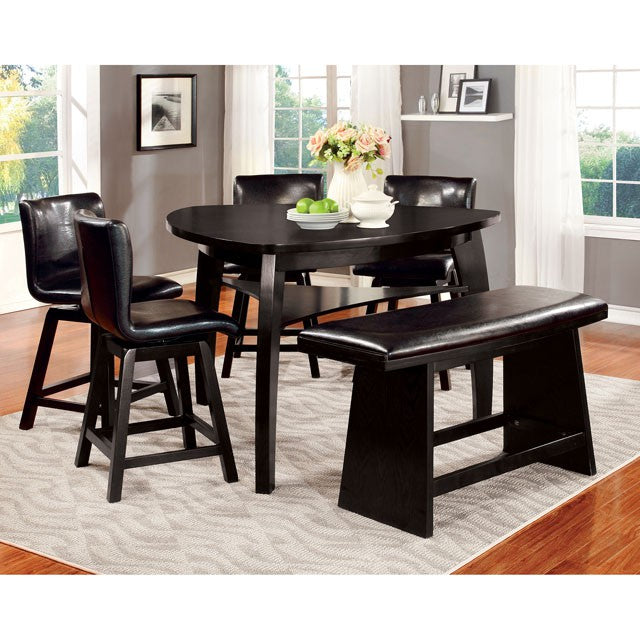 Hurley 7 Pc Counter Ht Table Set - Joseph's Furniture (East Orange, NJ)