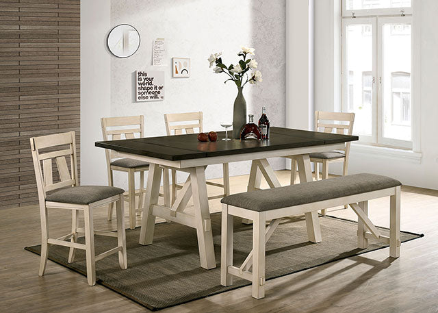 Jamestown Counter Ht. Bench - Joseph's Furniture (East Orange, NJ)